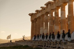 Evzones in Acropolis