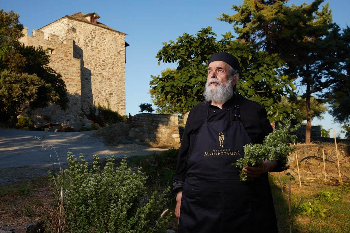 Monk Epifanios & the Cuisine of Mount Athos - Dimitris Vlaikos - Portrait  Photographer Athens Greece