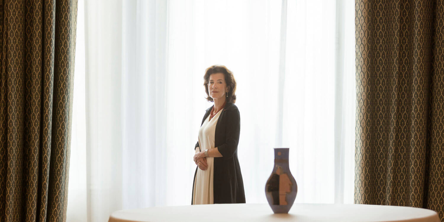 French Ambassador Laurence Auer for Kappa Magazine by portrait, corporate photographer Athens Dimitris Vlaikos