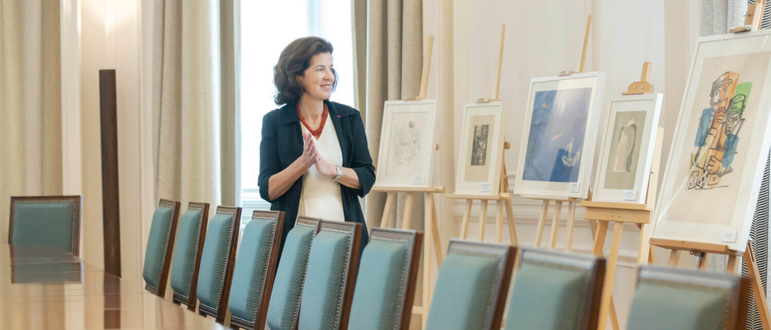 French Ambassador Laurence Auer for Kappa Magazine by portrait, corporate photographer Athens Dimitris Vlaikos